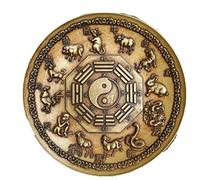 Feng Shui Antique Copperware Antique Miscellaneous Collection Brass Gossip Copper plate Copper plate Small Ornaments