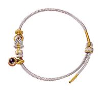 Feng Shui Auspicious Knot Bracelet - Buddha Talisman for 12 Zodiac Signs - Red Cord Amulet for Luck and Prosperity(Horse)