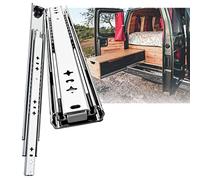 Feng Shui Ball Bearing Drawer Slides Runner for Kitchen Cabinet, 12in 60in Heavy Duty Steel Industrial Slides Rails Guide, 145kg Load Capacity, Smoother and Quieter Sliding, Drawer Repair Slides