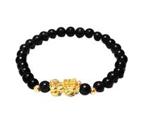 Feng Shui Bead Bracelet Chinese Bracelet,Feng Shui Pi Xiu Good Luck Bracelets,Chinese Dragon Bracelet,Pi Xiu Bracelets Dragon Mantra Bead Bangle Attract Wealth and Good Luck Gift for Men Women