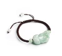 Feng Shui Bead, Red String Lucky Charm Balance Emerald Rope Woven Amulet Attract Prosperity Love Luck Money,Black