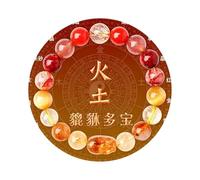 Feng Shui Beads Bracelet Pixiu for Women Five Elements Wealth Good Luck Jewelry Spiritual White Crystal Citrine Gold Obsidian Natural Stone Chakra Beaded Bangle for Healing Protection Positive Energy