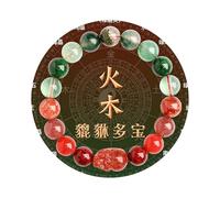 Feng Shui Beads Bracelet Pixiu for Women Five Elements Wealth Good Luck Jewelry Spiritual White Crystal Citrine Gold Obsidian Natural Stone Chakra Beaded Bangle for Healing Protection Positive Energy