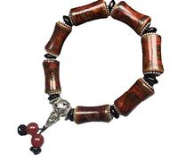 Feng Shui Black Obsidian Wealth Bracelet， Old Agate Steadily High dzi Bead Bracelet Bangle