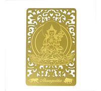 Feng Shui Bodhisattva for OX&Tiger (Akasagarbha) Printed Golden Card W4126