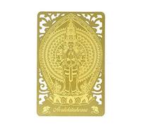 Feng Shui Bodhisattva for Rat (Avalokiteshvara) Printed Golden Card W4128