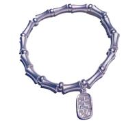 Feng Shui Bracelet, Silver Bracelet Charm Auspicious Pendant Metal Chain Bangle Wealth Amulet Good Luck for Women Men,Pendant