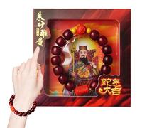 Feng Shui Bracelet - Vermilion Charm Bracelet for Wealth and Good Luck, Bodhi Vermilion Bracelet, Feng Shui Vermilion Bracelet, Chinese Vermilion Bracelet with Bodhi Lucky Bracelets - Chinese