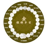 Feng Shui Bracelet Wealth Pixiu Five Elements Natural Stones Crystal Beaded Good Luck Bracelets Citrine Agate Jade Spiritual Bangle for Women Protection Evil Eye Healing Stretch Elastic Craft Jewelry