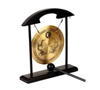 Feng Shui Brass Gong 8.26inch/21cm Desktop Gong Copper Zen Chinese Tab
