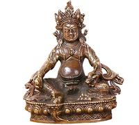 Feng Shui Brass Statue Ornament God of Wealth Indian Buddha Figurines Sculpture Prosperity Home Office Decoration Gift,Brass