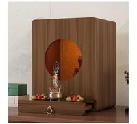 Feng Shui Buddhist Buddha Shrine Cabinet, Home Temple Decoration, Religious Buddha Offering Table Statue Display Rack