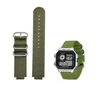Feng Shui， Canvas watch strap 18mm fit for CASIO box AE1200 / 1300/1000 W-219 modified nylon watch band Men's wristband bracelet accessorie