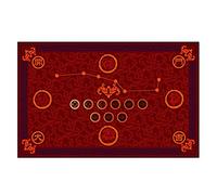 Feng Shui Carpet Mat Good Luck Household Items Door Mat/Outdoor/Front Door/Bathroom W3676 (Dark red)