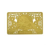 Feng Shui Chi lin / Pi Yao Wealth Golden Card W4277