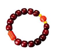 Feng Shui Cinnabar Bracelet for Women - Cinnabar FengShui Wealth Bracelet | Wealth Bracelet Attract Lucky Wealthy Bangle | Feng Shui Amulet Bracelet Prosperity Red Bead Bracelet for Women & Men