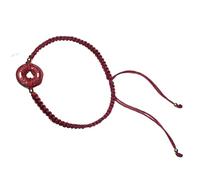 Feng Shui Cinnabar Quartz Bracelet with Mascot Dragon | Handmade Adjustable Good Luck Talisman for Unisex(brown,Ancient Co)