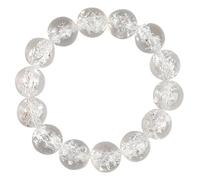 Feng Shui Clear Quartz Bracelet - Natural Gemstone Chakra Crystals - Stretchy Beaded Wealth Amulet for Women(8mm)