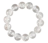 Feng Shui Clear Quartz Natural Gemstone Chakra Crystals Reiki NStones Stretchy Beaded Wealth Amulet Talisman,10mm