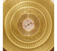 Feng Shui Compass,11.3cm All Copper Turntable Feng Shui Compass Yin and Yang Turntable