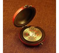 Feng Shui Compass,7cm All Copper Portable Pocket Mini Pure Copper Solid Compass