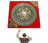 Feng Shui Compass | Chinese Feng Shui Decoration Lo-Pan Compass | Portable Retro Yang Ba Alloy Luo Pan Compass for Office Home