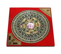 Feng Shui Compass | Chinese Feng Shui Decoration Lo-Pan Compass | Portable Retro Yang Ba Alloy Luo Pan Compass for Office Home