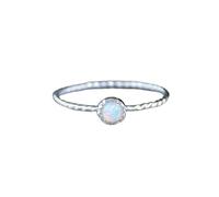 Feng Shui， Created White Fire Opal Ring 925 Sterling Silver White Fire Opal Created Opal Hammered Wave Solitaire Wedding Engagement Promise Ring Women