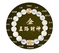 Feng Shui Crystal Bracelet for Women Men Black Onyx Moonstone Citrine God Of Wealth Five Elements Bracelets Natural Stone Bracelet Spiritual Evil Eye Anxiety and Stress Relief Healing Lucky Jewelry