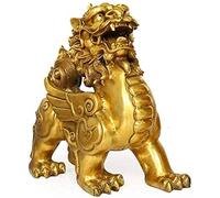 Feng Shui Decor Chinese Home Decoration Crafts Chi Lin/Qilin Kylin Statue Best Decoration For Office Or Home To Ward Off Evil Energy Attract Wealth And Good Luck 426 (Size : LargeMale)