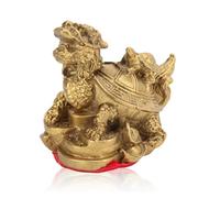 Feng Shui Decoration, Feng Shui Decor, Dragon Tortoise Tortoiseon Money Base Stat Statue Lucky Dragon Tortoise Copper Casting Craft Home Decoration