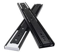 Feng Shui Drawer Runners 3 Folds Full Extension 1100Mm with Locking Function Heavy Duty Drawer Slides Ball Beaload 485 Lb Cabinet Drawer Draw Slides/Silver/700Mm