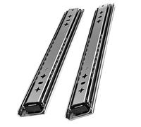Feng Shui Drawer Slides 300mm 900mm 1400mm Heavy Duty Metal Runners, Industrial Slides Guide Rail, Load 60kg-140kg, Ball Bearing Slides for Drawer, Cabinet, Sliding Shelf, 1-Pair