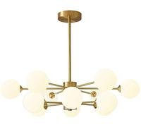 Feng Shui， E27 Nordic All Copper Magic Bean Molecular Chandelier Lighting,Vardagsrum Sovrum Hem Matsal Belysning,Hängljus,Enkelt Modernt Ljus Lyx Under Belysning-Copper 6 Head Household faucets