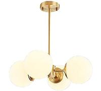 Feng Shui， E27 Nordic All Copper Magic Bean Molecular Chandelier Lighting,Vardagsrum Sovrum Hem Matsal Belysning,Hängljus,Enkelt Modernt Ljus Lyx Under Belysning-Copper 6 Head Household faucets