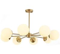 Feng Shui， E27 Nordic All Copper Magic Bean Molecular Chandelier Lighting,Vardagsrum Sovrum Hem Matsal Belysning,Hängljus,Enkelt Modernt Ljus Lyx Under Belysning-Copper 6 Head Household faucets