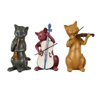 Feng Shui European American creative living room room decoration lucky cat ornaments three sets