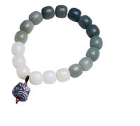 Feng Shui,Feng Shui Black Obsidian,9X10mm Gradient Barrel Beads Silver Obsidian Carved Feng Shui Lion Lucky Charm Pendant Elastic Spiritual Amulet for Good Luck Money Prospe