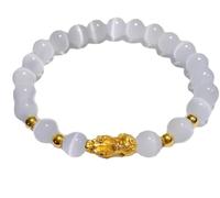 Feng Shui,Feng Shui/Pi Yao Stone 6mm Crystal Beaded Wealth Amulet Gemstone for Women Talisman Bring Good Luck Fortune