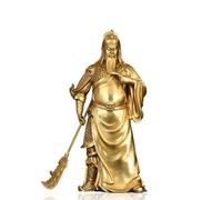 Feng Shui Feng Shui pure copper Guan Gong ornaments open light lucky Fortune Fortune Guan Yu opening home decoration crafts