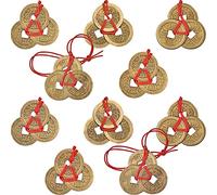 Feng Shui Fortune Coin Money,Chinese Three Emperors Copper Coin,Chinese Fortune Coins Feng Shui Coins for Attracting Wealth Success (10pcs)