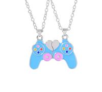 Feng Shui Girls accessories 925 Sterling Silver Magnetic Necklace For Women And Men, Set Cute Magnetic Koala Bear Pendant, Cute Love Splicing Stickman Couple, Magnet Necklaces Broken Heart, Connecting
