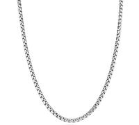Feng Shui Girls accessories Solid 925 Sterling Silver Italian 3.5mm Box Link Chain Necklace Bracelet for Women Men, 7.5, 8, 8.5, 9, 16, 18, 20, 22, 24, 26, 30 Inch Made in Italy Birthday Gift