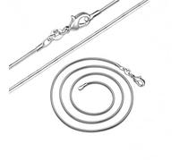 Feng Shui Girls accessories Width 1mm 925 Snake Chain Necklace Length 40cm-80cm For Making Chain for Pendant Necklace Birthday Gift