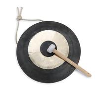 Feng Shui Gong for Meditation with Wooden Drumsticks, Background Sound for Relaxation and Therapy, Ideal for Fanciful Dreams and Travel, 12-inch Size