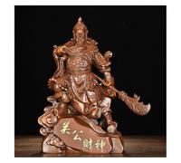 Feng Shui Guan Yu Statue - 11.4 Inch Resin Chinese Decor for Office & Home, Good Fortune Ornament & Lucky Gift