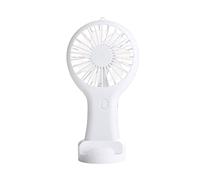 Feng Shui， Hand Held Fan USB Rechargeable Ultra-Quiet Portable Student Mini Cool Air Wind Power Outdoor Travel Cooling Fans Strong Wind(White)