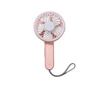 Feng Shui， Handheld Fan,USB Fan,hand Fan,Mini Handheld Small Fan Portable Portable Usb Rechargeable Student Desktop Office Fan/Pink, White (Color : Pink)