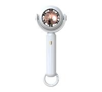 Feng Shui， Handheld Summer Electric Fan 3 Speed Portable Handy Bladeless Table USB Rechargeable Fast Cooling For Home School Office Powerful Cooling(White)