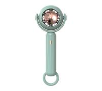 Feng Shui， Handheld Summer Electric Fan 3 Speed Portable Handy Bladeless Table USB Rechargeable Fast Cooling For Home School Office Powerful Cooling(Green)